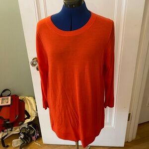 Uec j crew brand orange sweater. Size large.